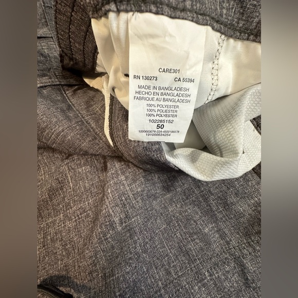 Lee Men's Big and Tall Performance Cargo Short, Grey Heathered, Size 50 Preowned - Picture 7 of 12